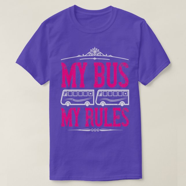T-shirt Mon bus Mes règles 1 (Design devant)