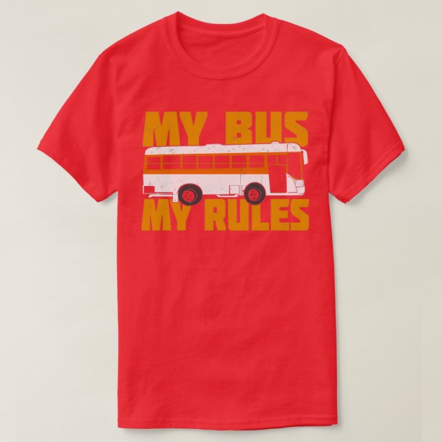 T-shirt Mon bus Mes règles 5 (Design devant)