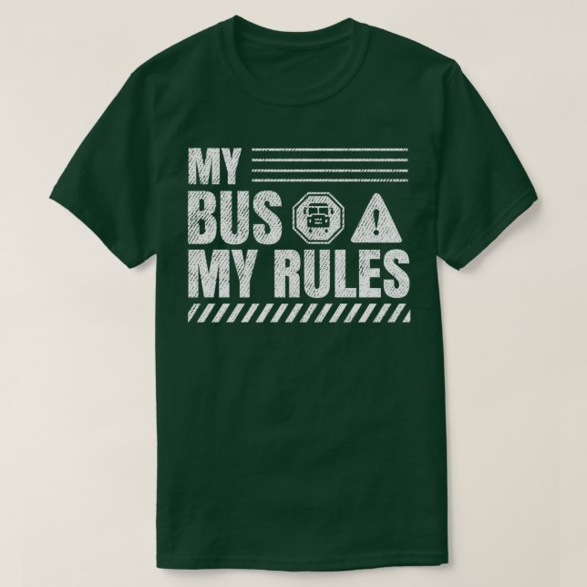 T-shirt Mon bus Mes règles 6 (Design devant)
