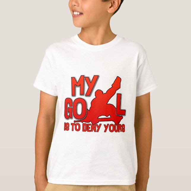 T-shirt Mon but, gardien de but d'hockey (Devant)