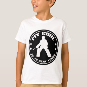 T-shirt Mon but, Hockey sur gazon (noir)