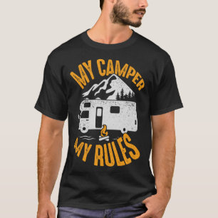 T-shirt Mon Camper Mes règles pour un camping-car