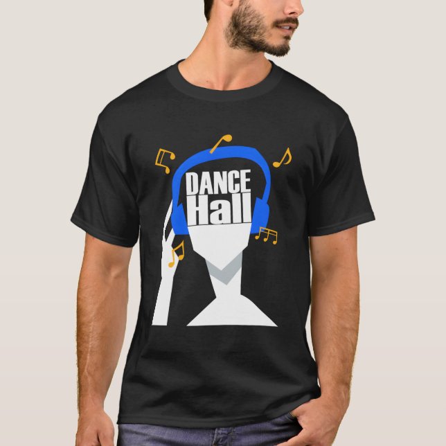 T-shirt Mon casque ne joue que Dancehall (Devant)