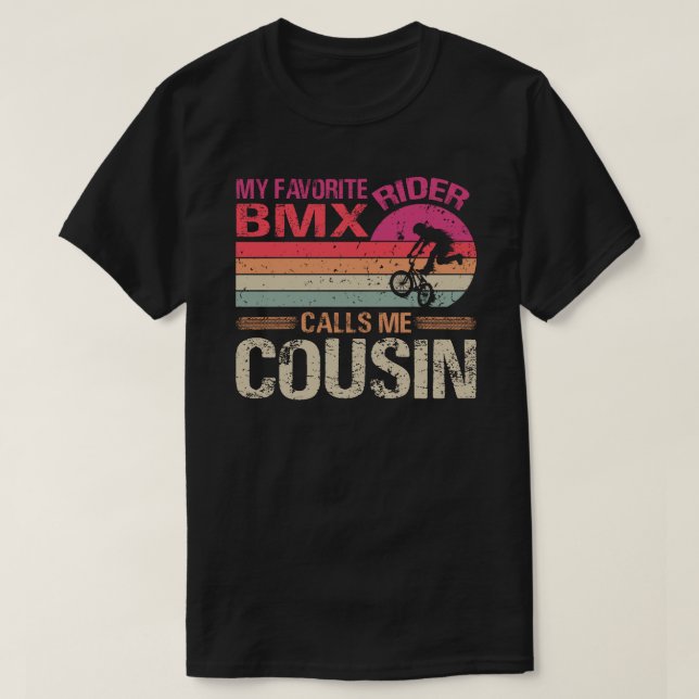 T-shirt Mon cavalier BMX favori m'appelle Fête des pères C (Design devant)