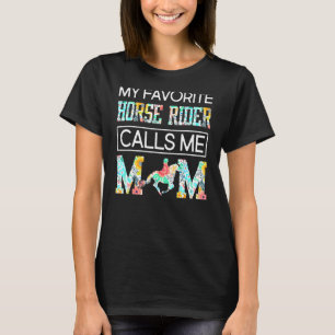 T-shirt Mon cavalier préféré me traite de la fête des mère