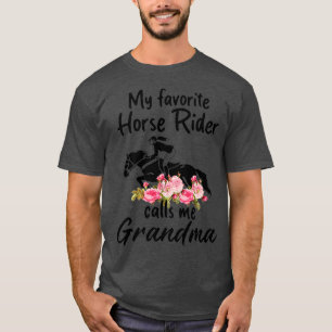 T-shirt Mon cavalier préféré me traite grand-mère drôle mo