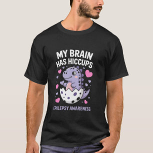 T-shirt Mon cerveau a des hoquets Mignon Bébé de sensibili