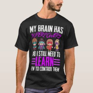 T-shirt Mon Cerveau A Des Superpuissances Epilepsie Sensib