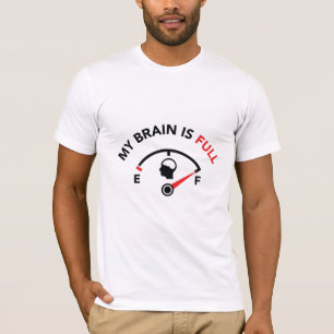 T-shirt Mon cerveau est plein