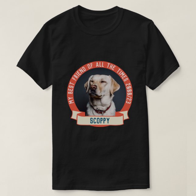 T-shirt Mon chargeur sans fil photo pour chien (Design devant)