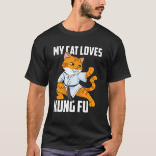 T-shirt Mon chat aime Kung Fu Ninja Karate Sahbumnim Judo 