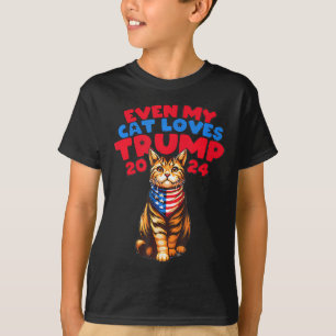 T-shirt Mon chat aime Trump 2024