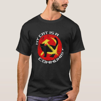 T-shirt Mon Chat Est Communiste Pour Les Amoureux de les c