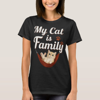 T-shirt Mon chat est de la famille