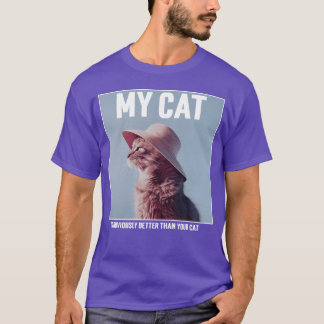 T-shirt Mon chat est évidemment meilleur que votre chat