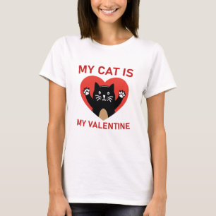 T-shirt Mon Chat Est Ma Saint Valentin