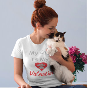 T-shirt Mon Chat Est Ma Saint Valentin