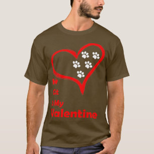 T-shirt Mon Chat Est Ma Saint Valentin Cute Valentines Day