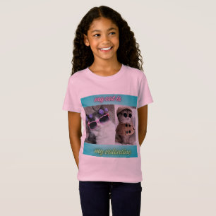 T-Shirt mon chat est ma valentine