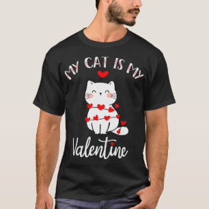 T-shirt Mon Chat Est Mon Amoureux des chats Valentin Cool 