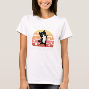T-shirt Mon Chat Est Mon Chat Noir Valentine Vintage