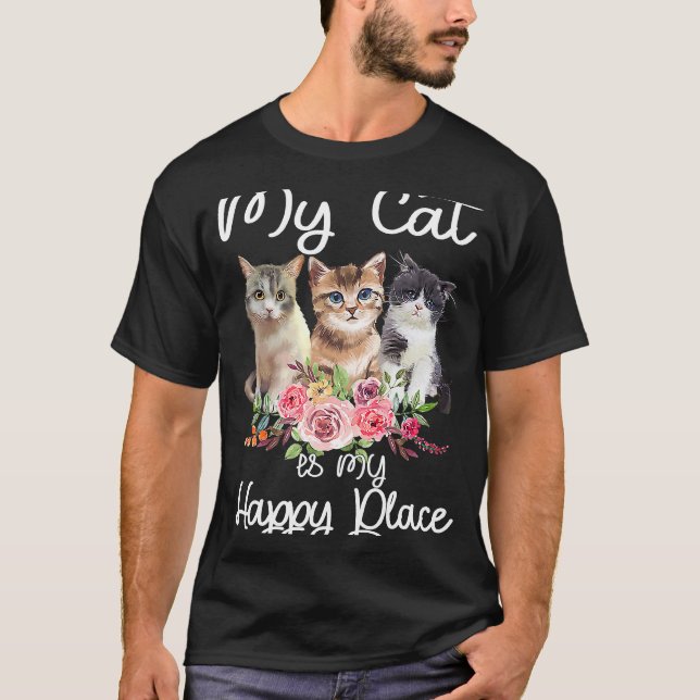 T-shirt Mon chat est mon joyeux Chat (Devant)
