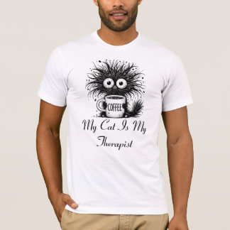 T-shirt Mon Chat Est Mon Thérapeute.
