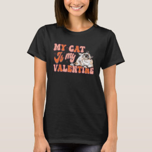 T-shirt Mon chat est mon Valentin Birman adorable pour la