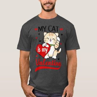 T-shirt Mon Chat Est Mon Valentine 2