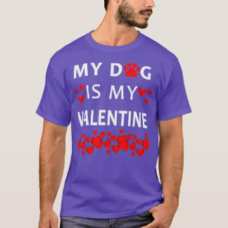 T-shirt Mon Chat Est Mon Valentine Kitten Lover Coeur Vale