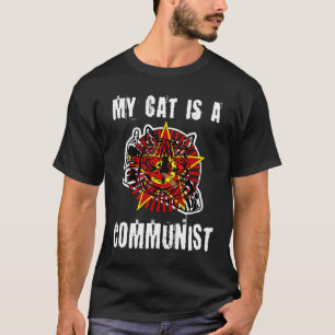 T-shirt Mon Chat Est Un Chat Communiste Rude