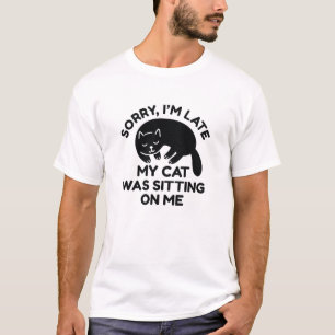 T-shirt Mon Chat Était Assis Sur Moi
