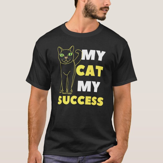 T-shirt Mon Chat Mon Succès (Devant)