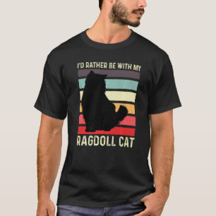 T-shirt Mon chat Ragdoll Lazy Personne