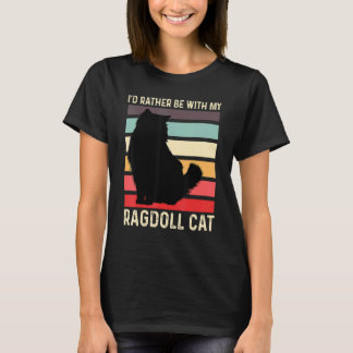 T-shirt Mon chat Ragdoll Lazy Personne