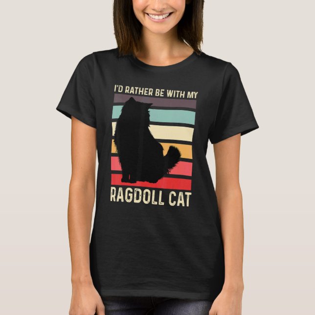 T-shirt Mon chat Ragdoll Lazy Personne (Devant)