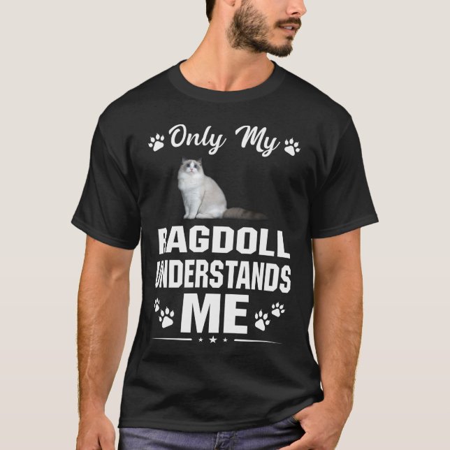 T-shirt Mon chat Ragdoll Me Comprend Le Don D'Amour (Devant)