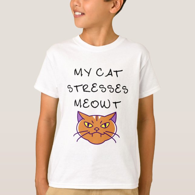 T-shirt Mon chat souligne Meowt drôle Chat (Devant)
