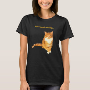T-shirt Mon Chat Tigre Orange Gingembre Favori