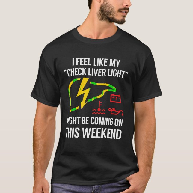 T-shirt Mon Check Liver Light arrive sur ce week-end amusa (Devant)