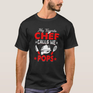 T-shirt Mon Chef Favori M'Appelle Pops Cook Papa Men Fathe