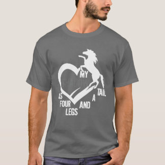 T-shirt Mon Cheval Est Mon Ami Ombre