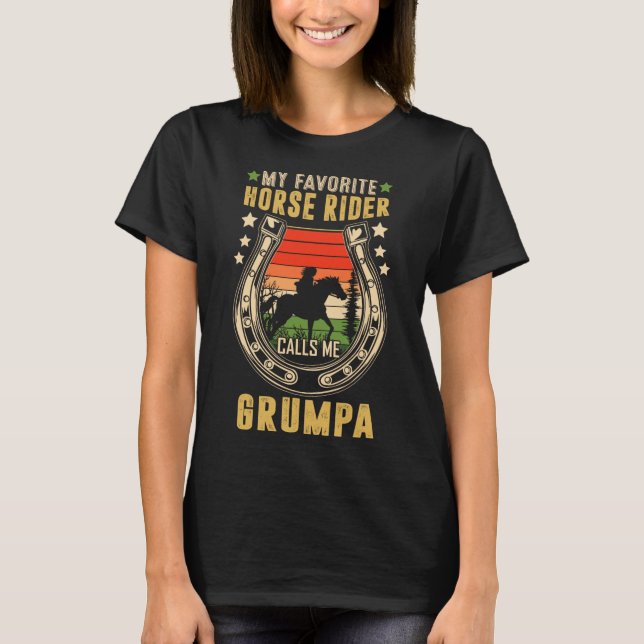 T-shirt Mon Cheval Préféré M'Appelle Les Pères Grumpa Da (Devant)