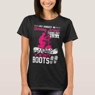 T-shirt Mon Chevalier Dans Le Brillant Armure Plumbing Pip