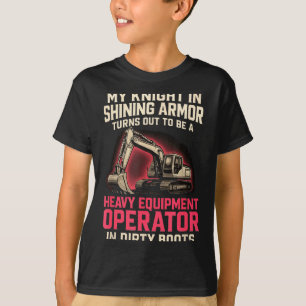 T-shirt Mon chevalier en équipement lourd brillant Opératr