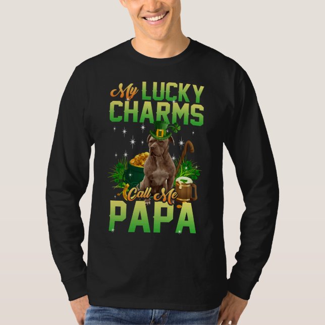 T-shirt Mon Chic Charms M'Appelle Papa Idée Parfaite Pour  (Devant)