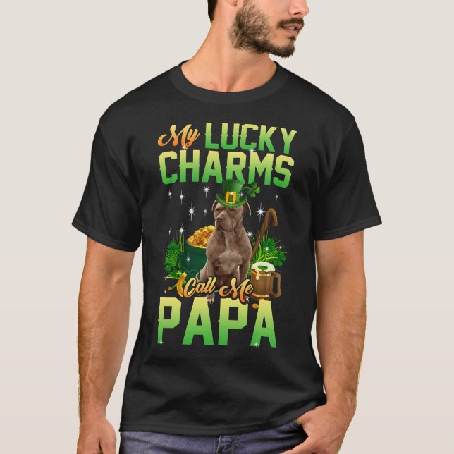 T-shirt Mon Chic Charms M'Appelle Papa Idée Parfaite Pour  (Devant)