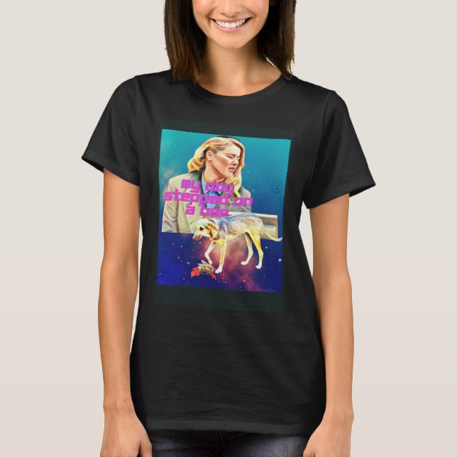 T-shirt Mon chien a marché sur une abeille (Devant)