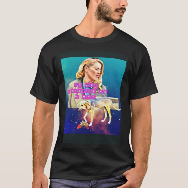 T-shirt Mon chien a marché sur une abeille (Devant)