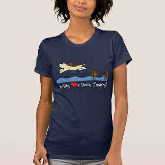 T-shirt Mon chien aime sauter de dock